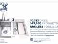 TriStar Vet ad for veterinary equipment: Stainless steel fecal sink is the ultimate sanitary solution