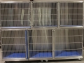 TriStar Vet cage photo: Stackable stainless steel cages are hand-welded so doors never become misaligned