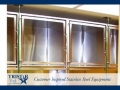 TriStar Vet cage photo: Stainless steel veterinary cages with glass doors for easy patient viewing