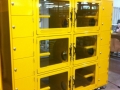 TriStar Vet cat condo photo: Every day is sunny in these yellow power coat cat condos-litter areas