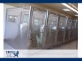 TriStar Vet kennel photo: Many practices prefer our classic stainless steel panels and rod doors