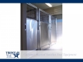 TriStar Vet kennel photo: This stainless steel design is ideal for patient isolation or recovery