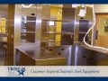 TriStar Vet treatment equipment photo: Workflow made easy with stainless steel shelves and cabinets