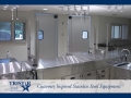 TriStar Vet treatment equipment photo: This bright stainless steel treatment room is a veterinary dream