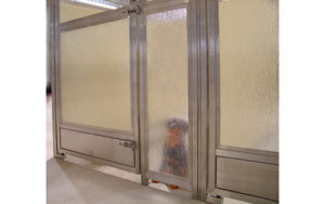 Kennel Rain Glass Door