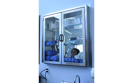 Veterinary Pass Thru Medical Window Cabinet Tristar Vet