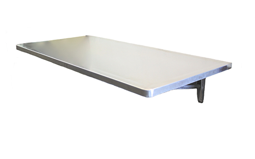 Wall-Mount Stainless Steel Veterinary Exam Tables Fold Up 