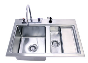 TriStar Vet photo: Choose our more extensive Veterinary Fecal Station or our simple Fecal Sink, both made of heavy-duty stainless steel