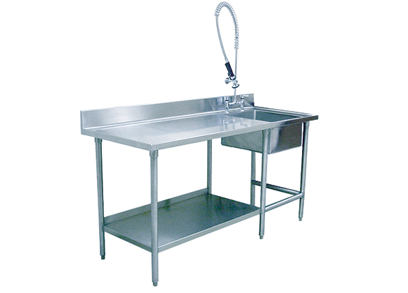 TriStar Vet photo: Our veterinary kennel prep sinks are made with the sturdiest stainless steel in the industry